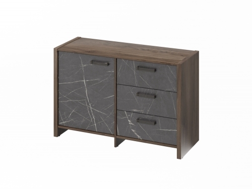 Тумба двухсекционная FB-12-01.G. Орех Пацифик Табак/Камень Пьетра Гриджиа черный Тумба двухсекционная FB-12-01.G. Орех Пацифик Табак/Камень Пьетра Гриджиа черный