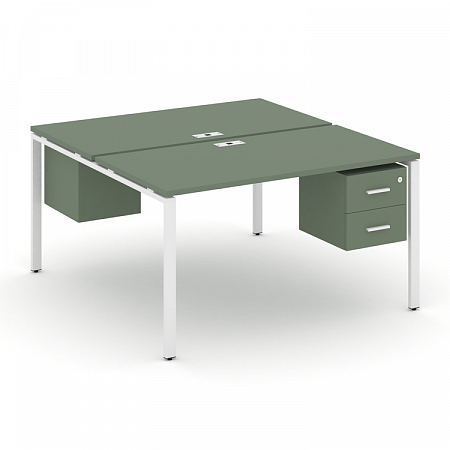 Бенч-система на 2 места с подвесными тумбами Concept CN.DRS-115