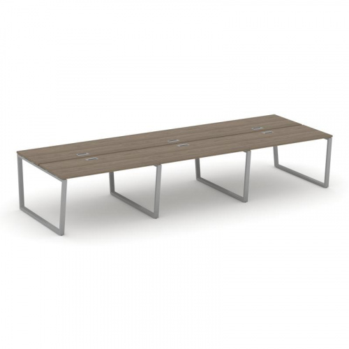 Style Project Рабочая станция 2-х сторон. SN-6T2.DRS-062 Акация Лорка/Металл Антрацит/Заглушка Пласт фото 14