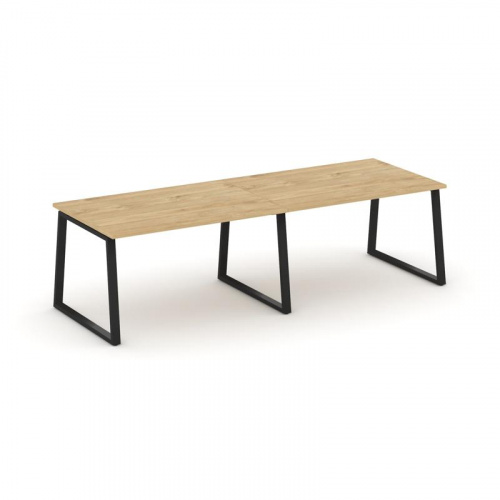 Style Project Стол переговорный SN-6T1.SPRG-012.3 Акация Лорка/Металл Антрацит 2360*980*750 фото 3