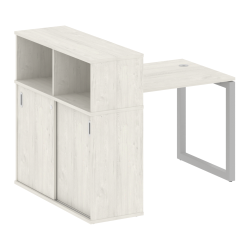 Стол офисный с шкафом-купе на О-обр. м/к Metal System Quattro 50БО.РС-СШК-3.1 фото 12 Стол офисный с шкафом-купе на О-обр. м/к Metal System Quattro 50БО.РС-СШК-3.1 фото 12