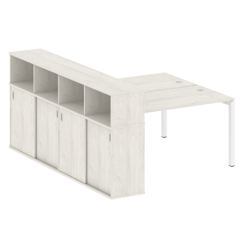 Бенч-система с шкафом-купе на П-обр. м/к Metal System Quattro 50БП.РС-СШК-4.3 фото 4 Бенч-система с шкафом-купе на П-обр. м/к Metal System Quattro 50БП.РС-СШК-4.3 фото 4