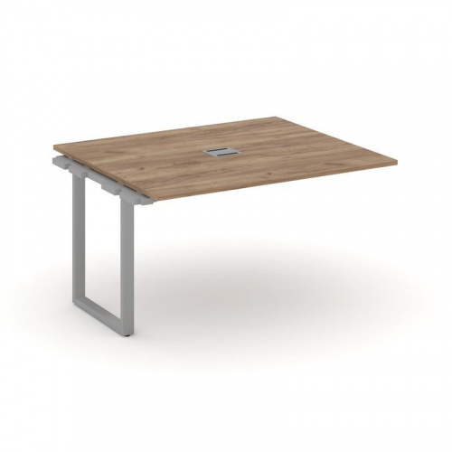 Style Project Проходной наб. элем. перег. стола SN-6O.NSPRG-033 Дуб Наварра/Металл Белый 1380*1180*7 фото 8