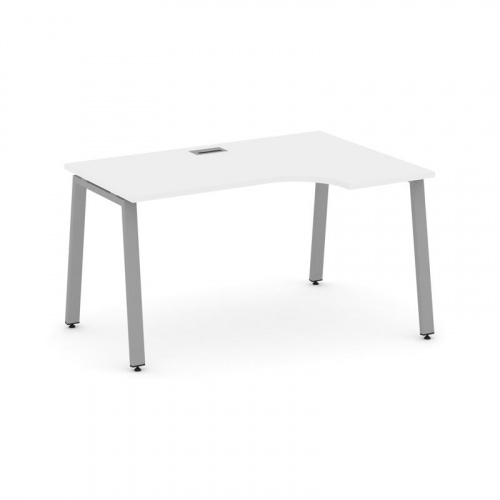 Style Project Стол рабочий эргоном. SN-6A.SPA-021(R) Белый/Металл Антрацит 1380*800/980*750 фото 9