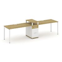 Бенч-система на 2 места с 1 опорной тумбой Concept CN.ORS-423