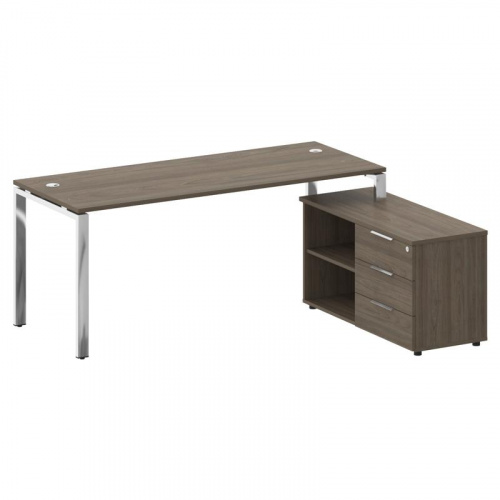 Стол руководителя с тумбой Metal System Direct БГ.СРТ-5.7 (R)