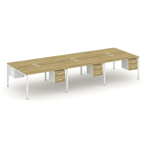 Бенч-система на 6 мест с подвесными тумбами Concept CN.DRS-155 фото 11