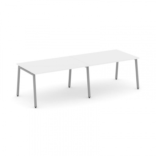 Style Project Стол переговорный SN-4A.SPRG-013.3 Тиквуд Светлый/Металл Белый 2760*980*750 фото 3 Style Project Стол переговорный SN-4A.SPRG-013.3 Тиквуд Светлый/Металл Белый 2760*980*750 фото 3