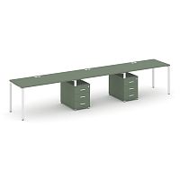 Бенч-система на 3 места с 2 опорными тумбами Concept CN.ORS-335