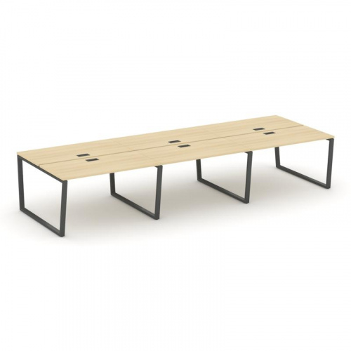 Style Project Рабочая станция 2-х сторон. SN-6T2.DRS-062 Акация Лорка/Металл Антрацит/Заглушка Пласт фото 28