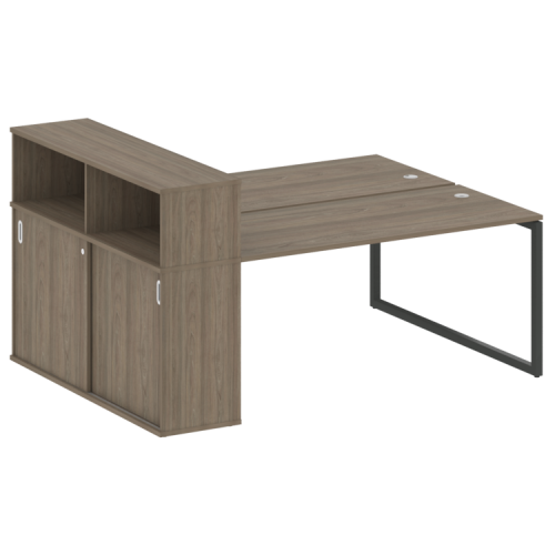 Бенч-система с шкафом-купе на О-обр. м/к Metal System Quattro 40БО.РС-СШК-2.4