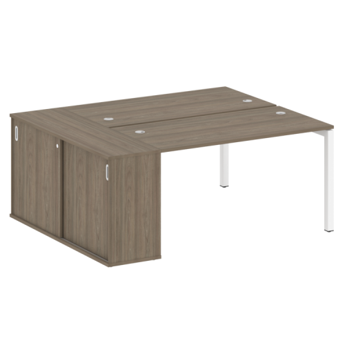 Бенч-система с шкафом-купе на П-обр. м/к Metal System Quattro 50БП.РС-СШК-1.3 фото 3