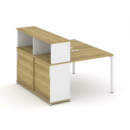 Бенч-система с опорным шкафом-купе с надставкой Concept CN.DRS-237