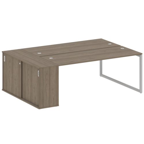 Бенч-система с шкафом-купе на О-обр. м/к Metal System Quattro 40БО.РС-СШК-1.5 фото 3