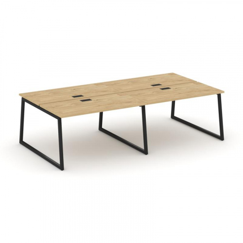 Style Project Рабочая станция 2-х сторон. SN-4T1.DRS-043 Акация Лорка/Металл Антрацит/Заглушка Пласт