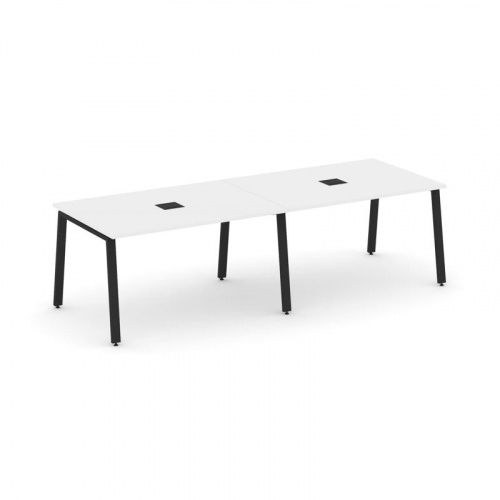 Style Project Стол переговорный SN-6A.SPRG-012 Тиквуд Светлый/Металл Антрацит 2360*980*750 фото 3 Style Project Стол переговорный SN-6A.SPRG-012 Тиквуд Светлый/Металл Антрацит 2360*980*750 фото 3