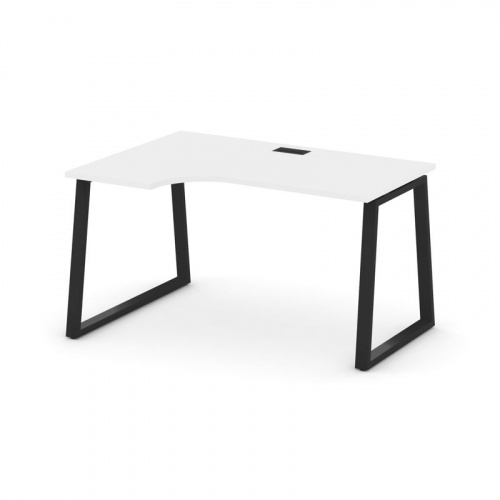 Style Project Стол рабочий эргоном. SN-6T1.SPA-022(L) Акация Лорка/Металл Антрацит/Заглушка Пластик фото 8