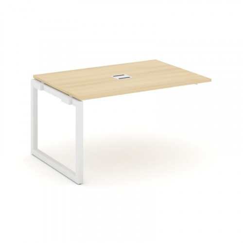 Style Project Проходной наб. элем. перег. стола SN-5O.NSPRG-001 Дуб Наварра/Металл Белый 980*980*750 фото 10