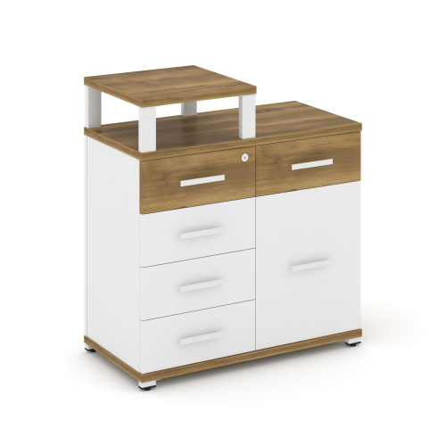 Тумба приставная с 5 ящиками Concept CN.TSP-017 W