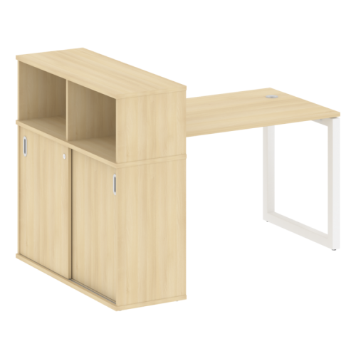 Стол офисный с шкафом-купе на О-обр. м/к Metal System Quattro 50БО.РС-СШК-3.2 фото 15