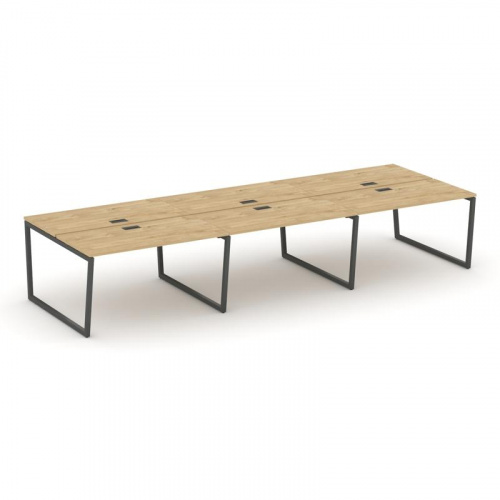 Style Project Рабочая станция 2-х сторон. SN-4T2.DRS-062 Акация Лорка/Металл Антрацит/Заглушка Пласт фото 22