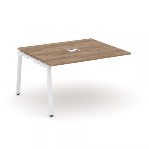 Style Project Проходной наб. элем. перег. стола SN-6A.NSPRG-033 Дуб Наварра/Металл Белый 1380*1180*7 фото 19