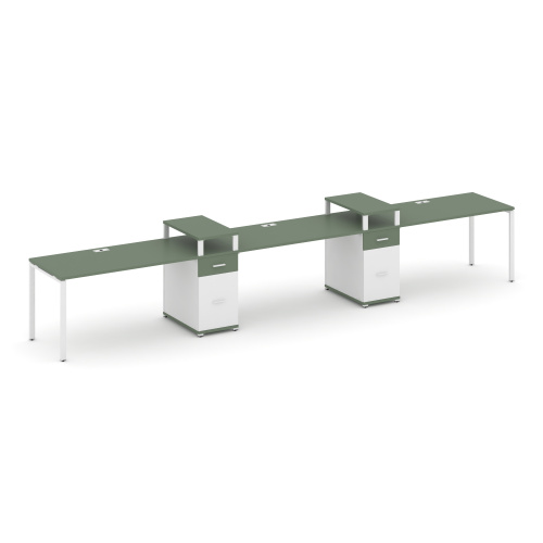 Бенч-система на 3 места с 2 опорными тумбами Concept CN.ORS-455 фото 5