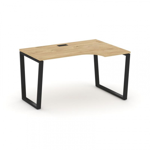 Style Project Стол рабочий эргоном. SN-6T2.SPA-011(R) Акация Лорка/Металл Антрацит/Заглушка Пластик Style Project Стол рабочий эргоном. SN-6T2.SPA-011(R) Акация Лорка/Металл Антрацит/Заглушка Пластик