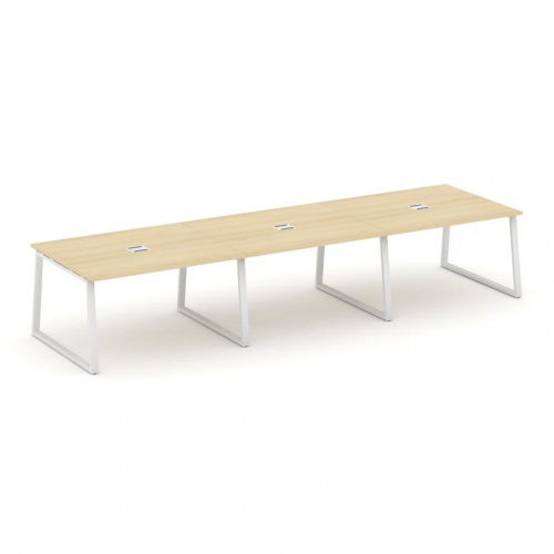 Style Project Стол переговорный SN-6T1.SPRG-054 Акация Лорка/Металл Антрацит/Заглушка Металл Антраци фото 22