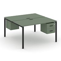 Бенч-система на 2 места с подвесными тумбами Concept CN.DRS-115