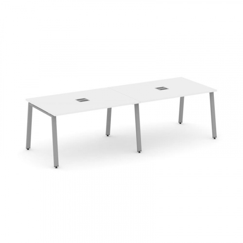 Style Project Стол переговорный SN-6A.SPRG-012 Тиквуд Светлый/Металл Антрацит 2360*980*750 фото 4 Style Project Стол переговорный SN-6A.SPRG-012 Тиквуд Светлый/Металл Антрацит 2360*980*750 фото 4