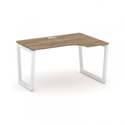 Style Project Стол рабочий эргоном. SN-5T2.SPA-001(R) Акация Лорка/Металл Антрацит/Заглушка Пластик фото 11