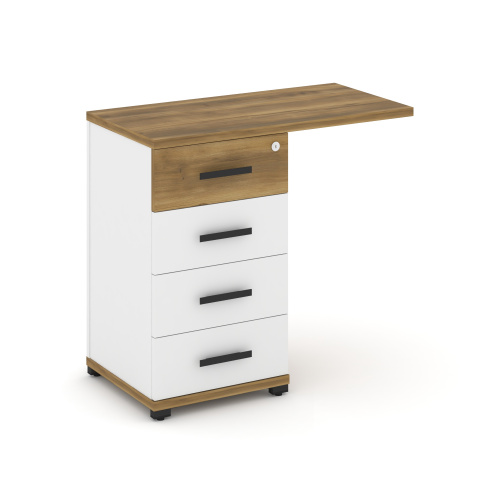 Тумба приставная с 4 ящикам Concept CN.TUS-001 W фото 7
