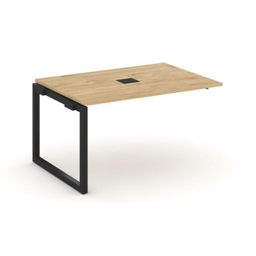 Style Project Проходной наб. элем. перег. стола SN-5O.NSPRG-001 Дуб Наварра/Металл Белый 980*980*750 фото 4