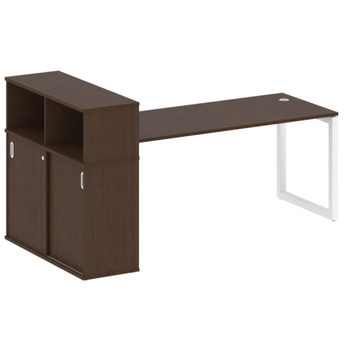 Стол офисный с шкафом-купе на О-обр. м/к Metal System Quattro 50БО.РС-СШК-3.5 фото 10