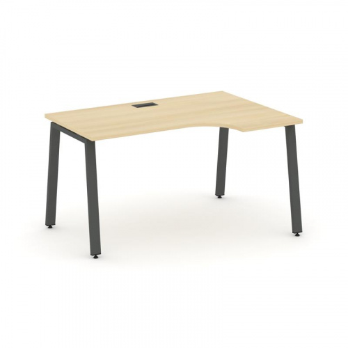 Style Project Стол рабочий эргоном. SN-6A.SPA-021(R) Белый/Металл Антрацит 1380*800/980*750 фото 27