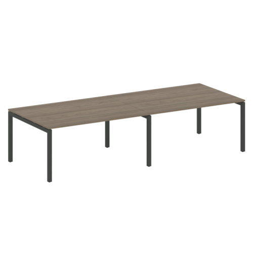 Переговорный стол на П-обр. м/к Metal System Quattro 50БП.ПРГ-2.4