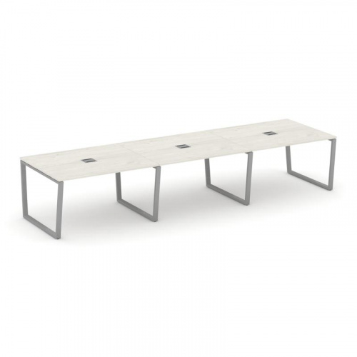 Style Project Стол переговорный SN-6T2.SPRG-052 Акация Лорка/Металл Антрацит/Заглушка Металл Антраци фото 12