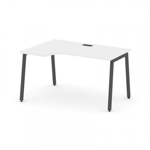 Style Project Стол рабочий эргоном. SN-4A.SPA-021(L) Антрацит/Металл Антрацит 1380*800/980*750 фото 25