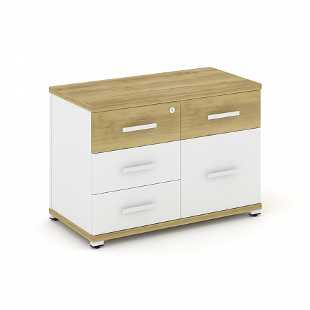 Тумба приставная с 2 ящиками Concept CN.TSP-010 W