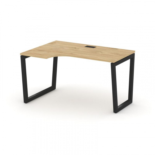 Style Project Стол рабочий эргоном. SN-5T2.SPA-021(L) Акация Лорка/Металл Антрацит/Заглушка Пластик Style Project Стол рабочий эргоном. SN-5T2.SPA-021(L) Акация Лорка/Металл Антрацит/Заглушка Пластик