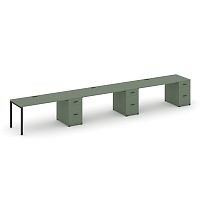 Бенч-система на 3 места с 3 опорными тумбами Concept CN.ORS-447