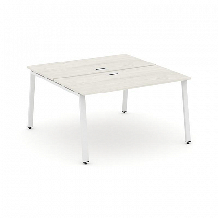 Style Project Рабочая станция 2-х сторон. SN-6A.DRS-012 Дуб Наварра/Металл Белый 1180*1432*750