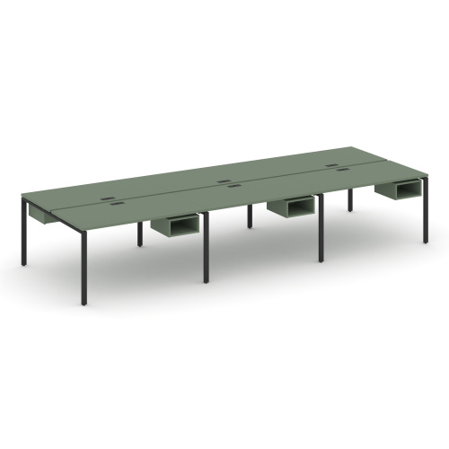 Бенч-система на 6 мест с подвесными тумбами Concept CN.DRS-143