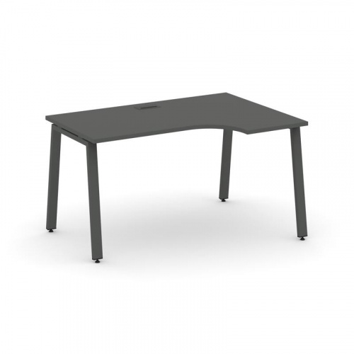 Style Project Стол рабочий эргоном. SN-6A.SPA-021(R) Белый/Металл Антрацит 1380*800/980*750 фото 22