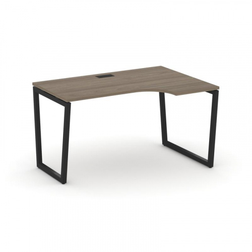 Style Project Стол рабочий эргоном. SN-4T2.SPA-001(R) Акация Лорка/Металл Антрацит/Заглушка Пластик фото 5 Style Project Стол рабочий эргоном. SN-4T2.SPA-001(R) Акация Лорка/Металл Антрацит/Заглушка Пластик фото 5