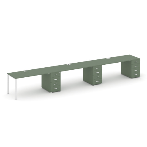 Бенч-система на 3 места с 3 опорными тумбами Concept CN.ORS-441