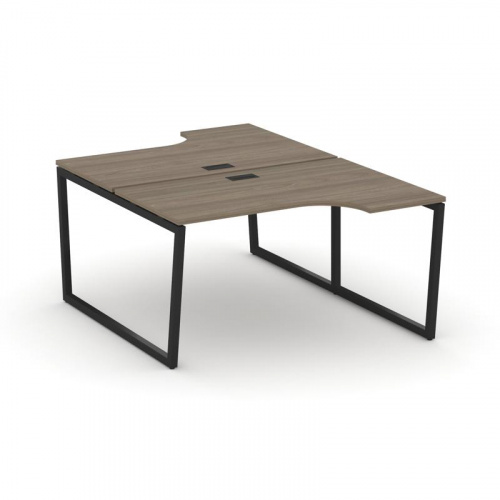 Style Project Рабочая станция эргоном. SN-4T2.DRPA-022 Акация Лорка/Металл Антрацит/Заглушка Пластик фото 5