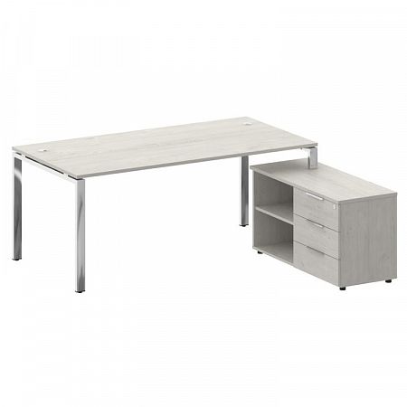 Стол руководителя с тумбой Metal System Direct БГ.СРТ-5.9 (R)