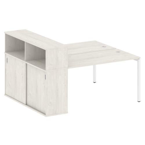 Бенч-система с шкафом-купе на П-обр. м/к Metal System Quattro 40БП.РС-СШК-2.3 фото 7